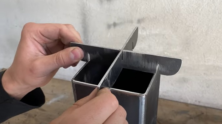 diy rocket stove pan support