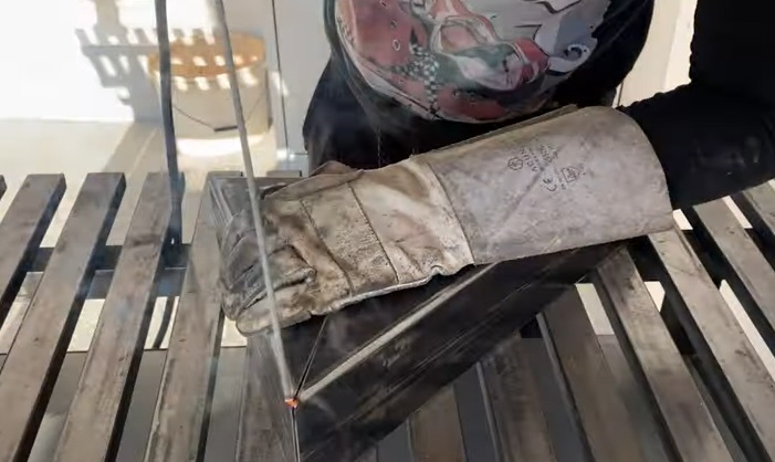 diy rocket stove weld