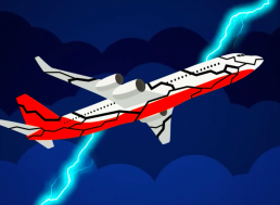 This is Exactly What Happens When Lightning Strikes a Plane