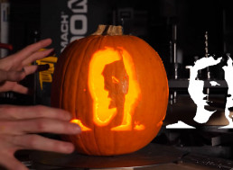 This Five-Axis Robot Can Carve Photos Into Pumpkins
