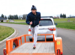 What Happens When You Run off a Car Going the Same Speed as It's Moving Forward