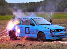 Poor Car vs. 70 Detonators: Watch What Happens