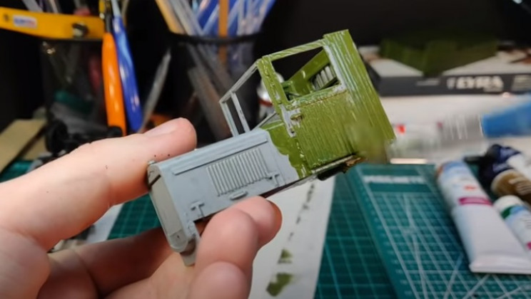 diy truck begin painting