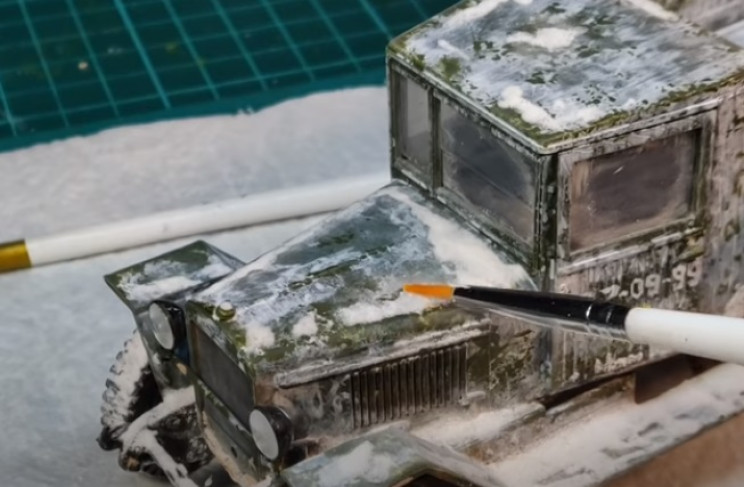 diy truck moderl frosted glazing