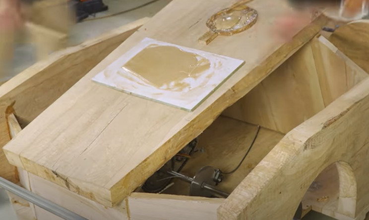 diy carved bugatti bonnet