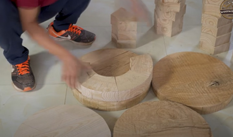 diy carved wood bugatti build up wheels