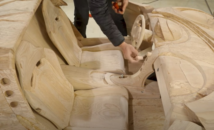 diy wooden bugatti internal features