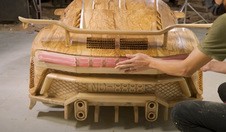 diy wooden bugatti tail lights