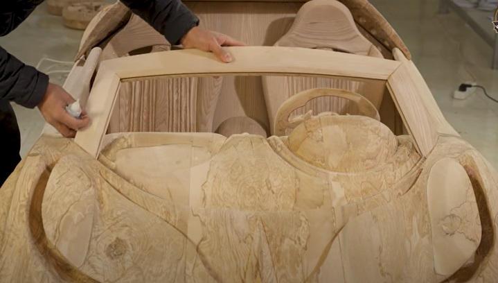 diy wooden bugatti windscreen arch
