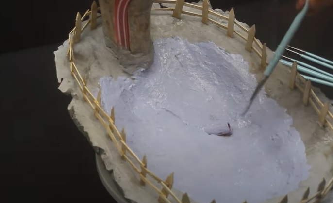 desk bonsai tree paint base