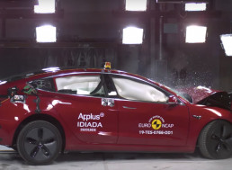 Watch Tesla's Model 3 Being Tested for Safety in This Crash Test Video