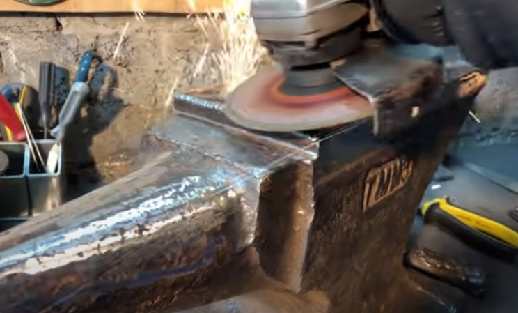 diy anvil restore weld clean
