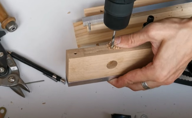 diy miter saw button wire penetration