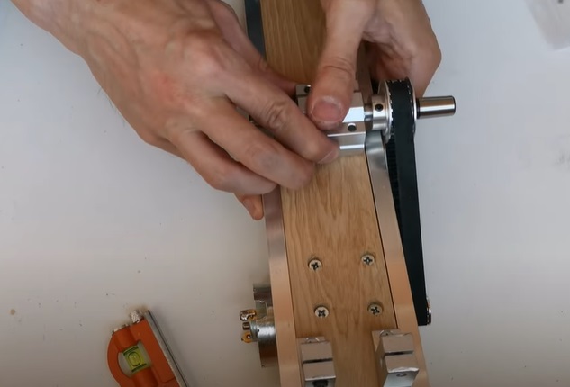 diy miter saw mount blade axle