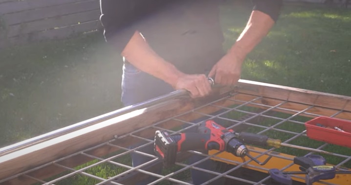 diy sliding door poles