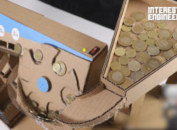 This DIY Coin Sorting Machine Is Made out of Cardboard