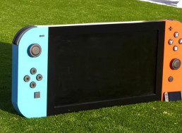Guy Creates The 'World's Largest' 65-Pound Nintendo Switch
