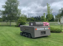 YouTuber Transforms His Riding Lawnmower Into a Small Tank