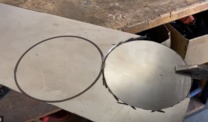 diy outdoor grill cut circles