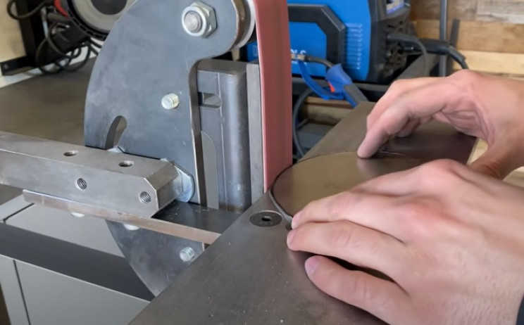 diy outdoor grill belt sander