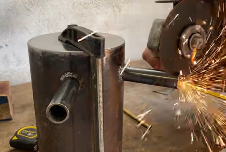 diy outdoor grill cut legs