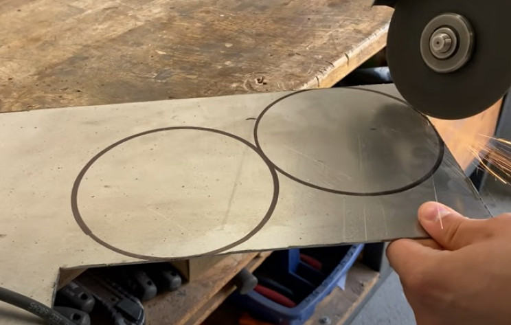 diy outdoor grill cut sheets