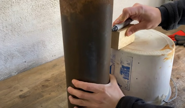 diy outdoor grill mark circle