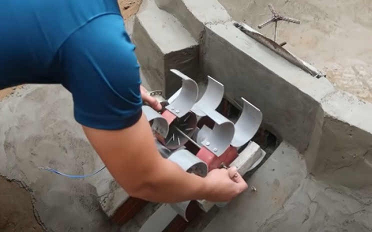 diy mini dam install generator