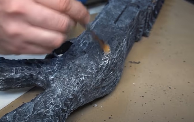 wood to stone drybrush