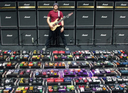 YouTuber Builds and Tests the World's Largest Guitar Pedalboard