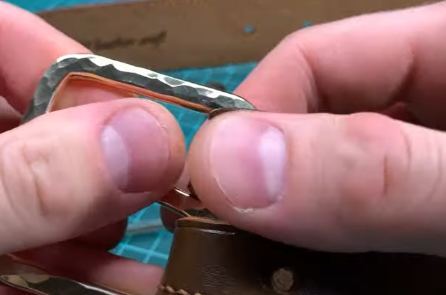 diy leather belt buckle