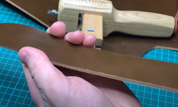 diy leather belt cut
