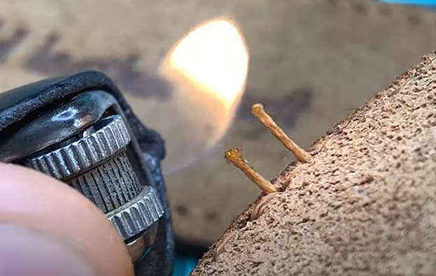 diy leather belt seal stitches