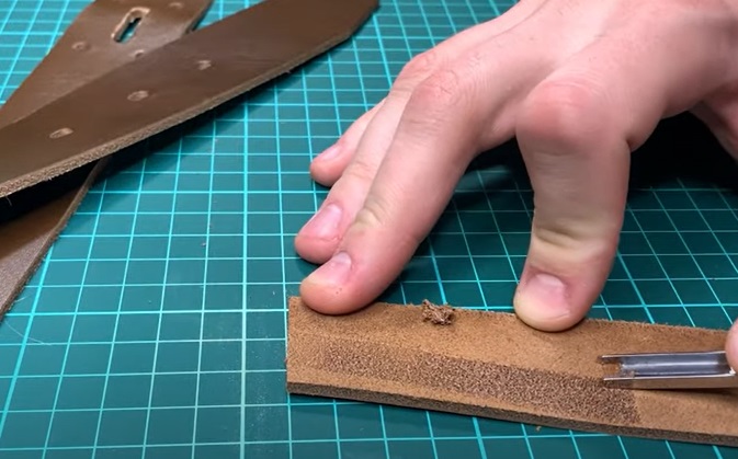 diy leather belt thin