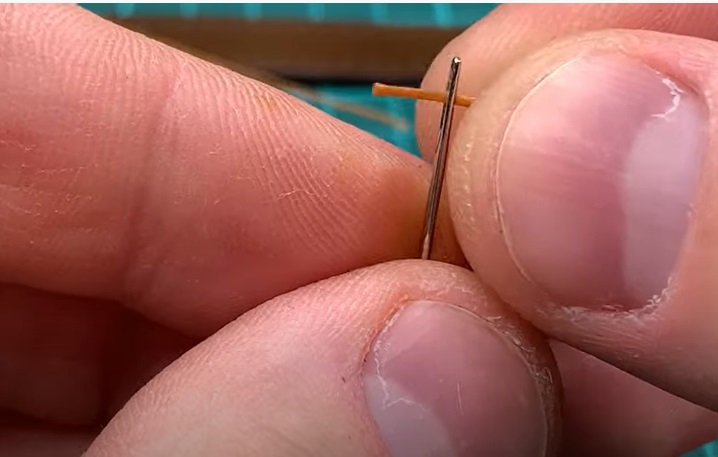 diy leather belt thread needle