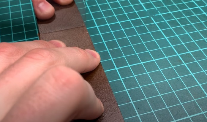 diy leather belt cut ends