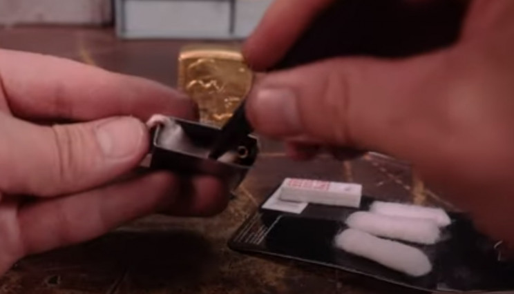 zippo wadding