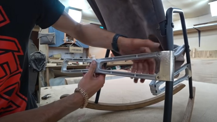 diy rocking chair restore hinges