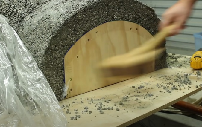 diy pizza oven remove frame