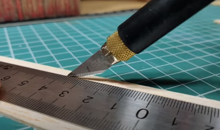 diy zombie diorama balsa wood strips