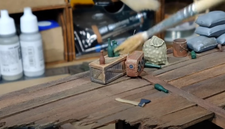 diy zombie diorama drybrush