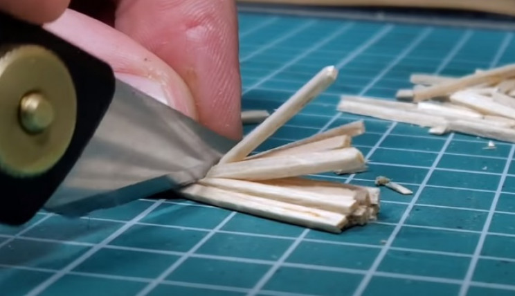 diy zombie diorama ladder bits