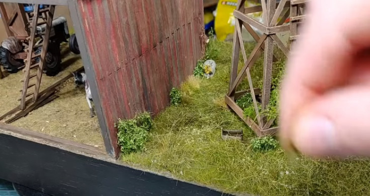 diy zombie diorama longer grass