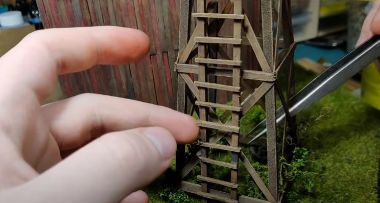 diy zombie diorama model vegetation