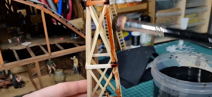 diy zombie diorama paint windmill