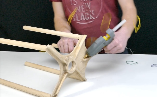 diy quad rubberband gun barrels mounts