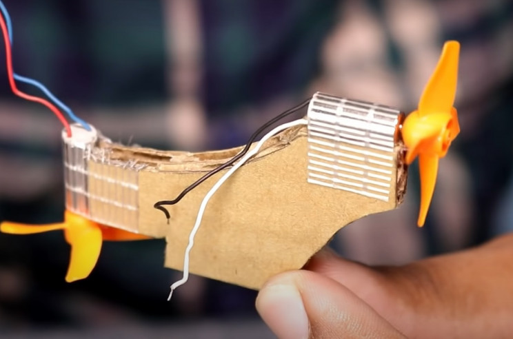 diy hovercraft cardboard motor