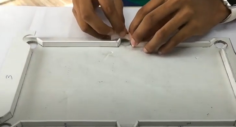 diy cardboard pool table pockets rear