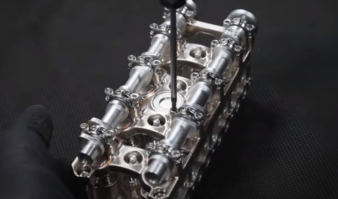 v4 engine mount camshafts