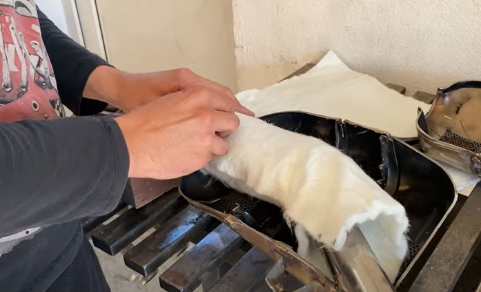 diy exhaust insulate pipe